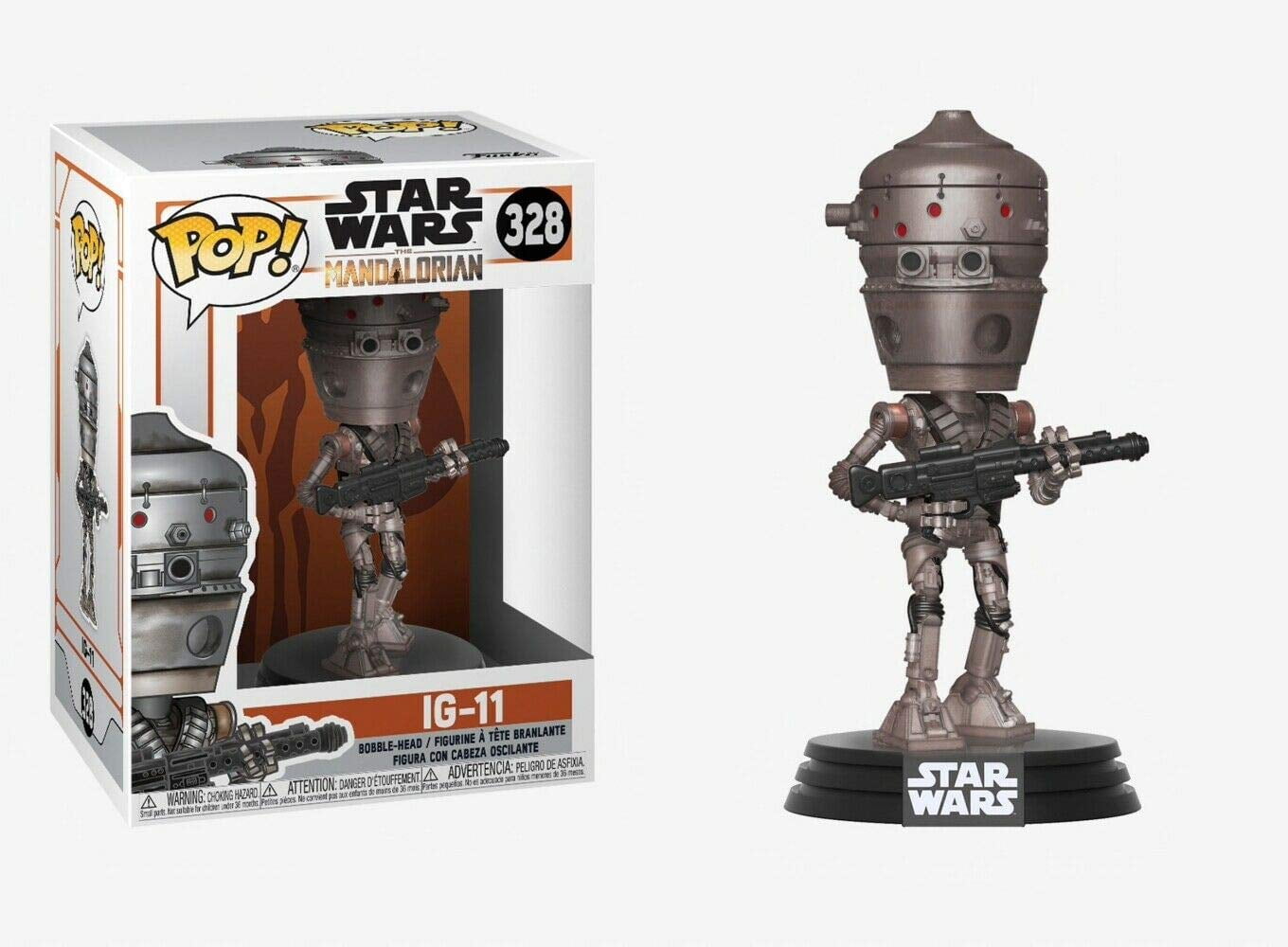 Funko Pop! #328 - Star Wars: The Mandalorian IG-11 w/Pop