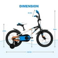 thumbnail image 5 of HykolityKids Bike, 16 20 Inch Children Bicycle for Boys & Girls Ages 4-6 Years Old, Rider Height 38-48" Child Sport Bike BMX Handbar includes Training Wheel Black White, 5 of 7
