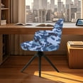 thumbnail image 4 of FOR U DESIGNS Blue Camo Pattern Dining Chair Slipcovers Stretch Leisure Arm Chair Protector Wear-Resistan Bar Stool Covers with Armrest, Home Decor Accessories, 4 of 8