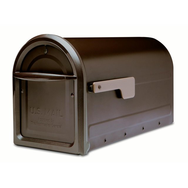 Architecturales 7900-2RZ-CG-10 Boîtes aux Lettres Mapleton Postmount, Grande, Bronze Frotté