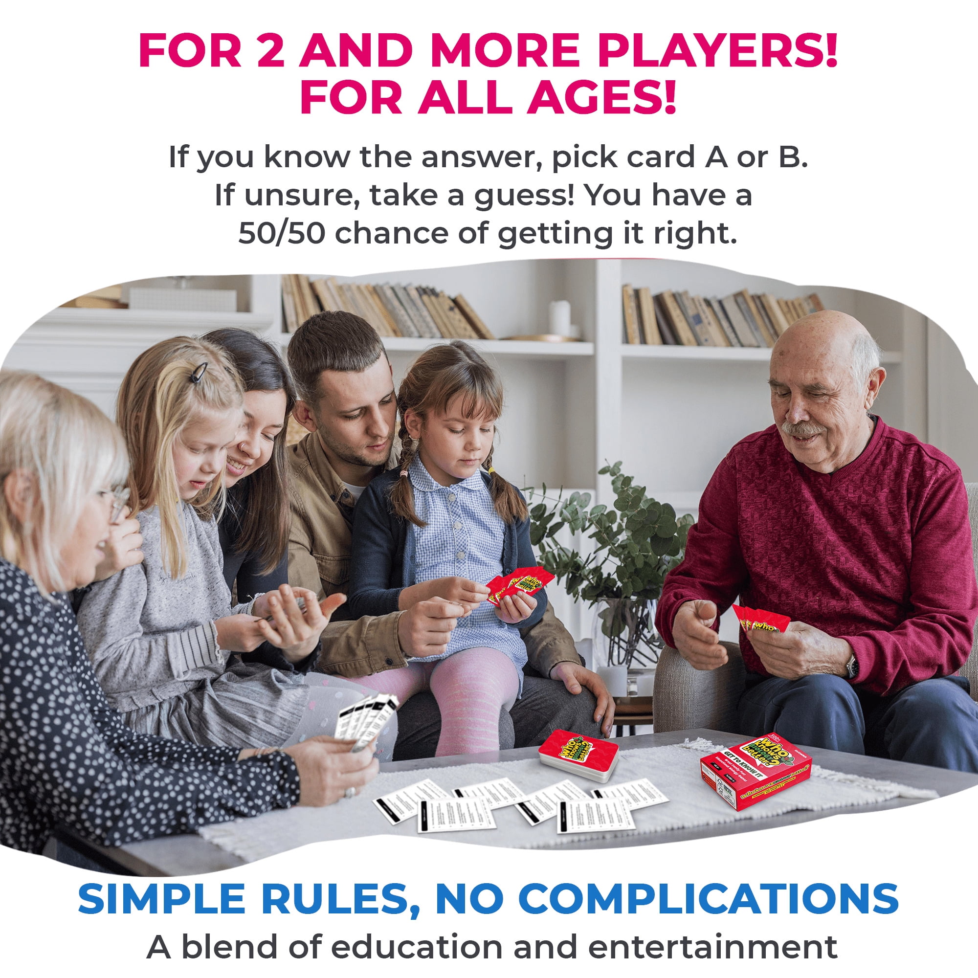 Quokka Board Games for Kids 8-12 - Educational Trivia Card Game for Kids Age 8+ - Who Knows Biology Better?