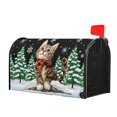 thumbnail image 3 of Funda de buzón Harooni, grande, 65 x 53 cm, magnética, diseño de gato navideño, 3 of 7