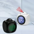 thumbnail image 4 of Wovilon Mirror Projection Clock Led Large Screen Display Mute Creative Electronic Projection Alarm Clock, 4 of 4