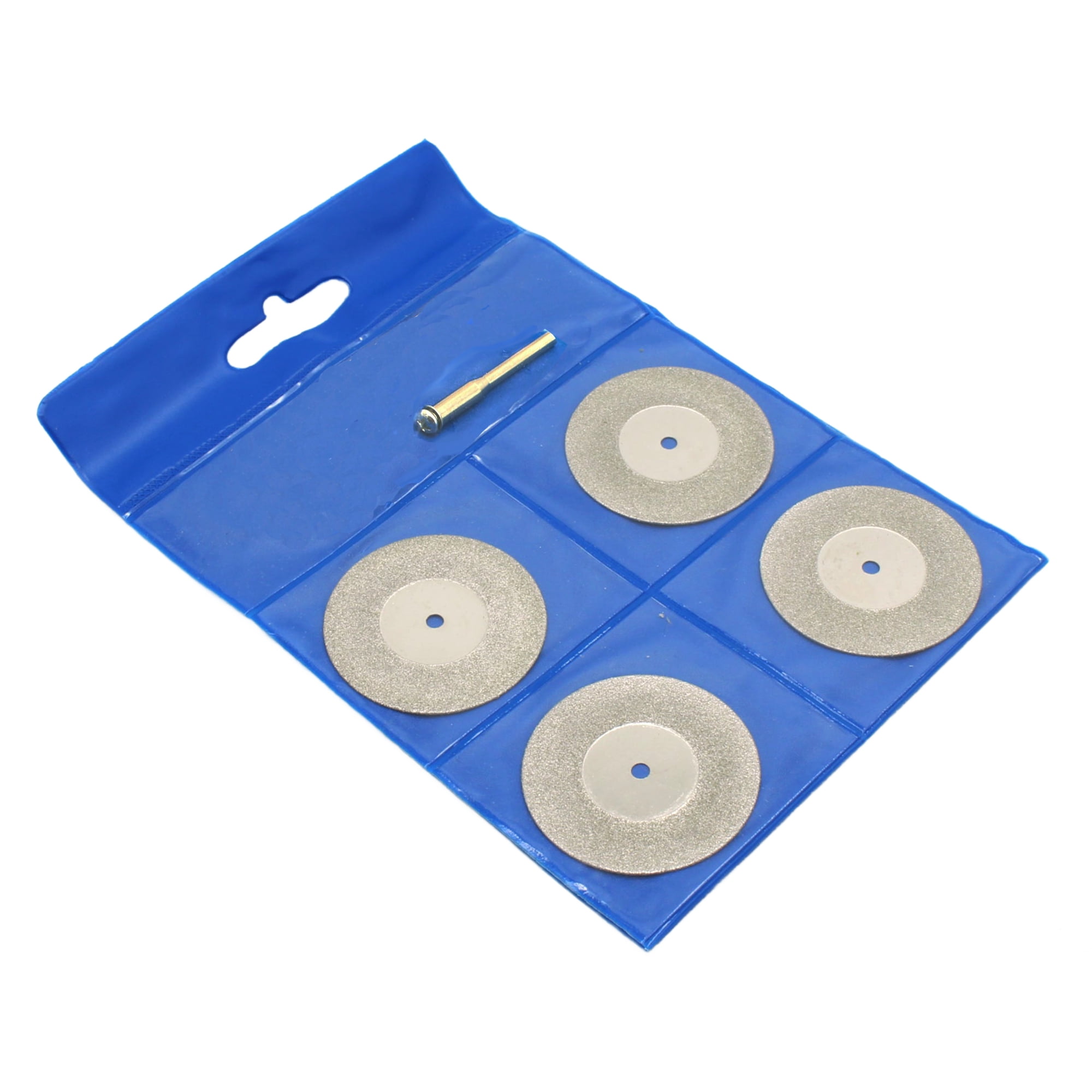 TMAX 10 pc 1.5 Inch 40mm Solid Diamond Coated Cutoff Discs Cut Off Saw Wheel with Mandrel of 1/8 Inch Shank for Dremel and Other Rotary Tools