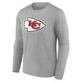 thumbnail image 2 of Men's Isiah Pacheco Gray Kansas City Chiefs Icon Player Name & Number Long Sleeve T-Shirt, 2 of 3