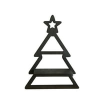 YIMWNYI Wooden Christmas Wall Shelf, Christmas Tree Shape Decorative Organizer, Multi-Functional Storage for Home, Enhances Christmas Spirit, Space-Saving Design, Wall-Mount Display Rack