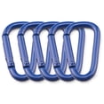 thumbnail image 2 of Carabiner 5pcs D Ring Shape Carabiner Aluminum Alloy Carabiners for Outdoor Camping Hiking Climbing, 2 of 7