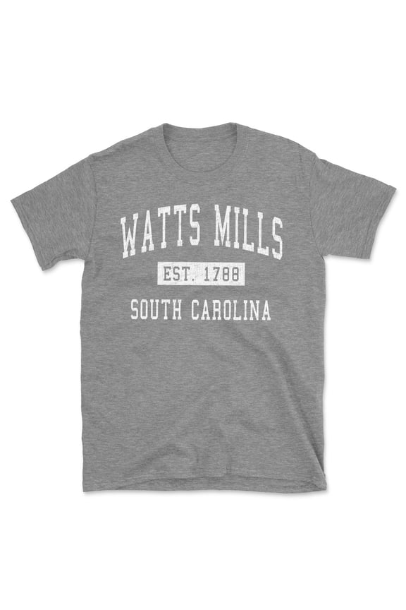 Watts Mills South Carolina Classic Established Men's Cotton T-Shirt
