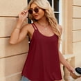 thumbnail image 4 of FJUCHAI Womens Tank Tops Crew Neck Suspenders Vest Tee Loose Tops Solid Color Causal Summer Sleeveless Shirts,Size S-XXL, 4 of 8