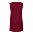thumbnail image 4 of ATOYSOY Women's Sleeveless Mini Loose Dress Pajamas Sleepwear Beach Sundress Trendy Summer Saving Retro Crew Neck Casual Relaxed Nighdress Solid Color Dress for Girls Wine XL, 4 of 7