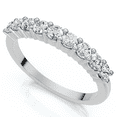 thumbnail image 4 of Pompeii 1/4CT Diamond Wedding Ring 10K White Gold (H/I,I2-I3), 4 of 5