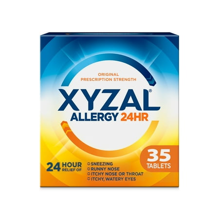 Xyzal 24HR Allergy Relief Medicine, Prescription Strength, 35 Ct.