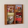 thumbnail image 2 of Wooden Mallet 4 Pocket Acrylic and Oak wall Display in Medium Oak, 2 of 2