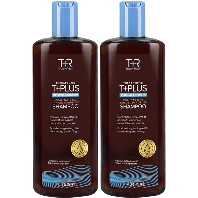 Champú True+Real Therapeutic Plus en gel anticaspa, 473 ml