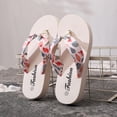 thumbnail image 5 of RotHome Women's Memory Foam Comfortable Slippers Arch Support Non-slip Sole Indoor Outdoor Waterproof EVA Slides Summer Beach Sandals Beige, 5 of 7