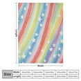 thumbnail image 4 of JEUXUS Kids Blanket in The Dark Blanket Rainbow Throw Blanket Stars Blanket Kids in The Dark Blankets for Girls Boys Teen Kids, 4 of 6