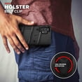 thumbnail image 4 of ZIZO BOLT Series for Galaxy A32 5G Case with Screen Protector Kickstand Holster Lanyard - Black, 4 of 6