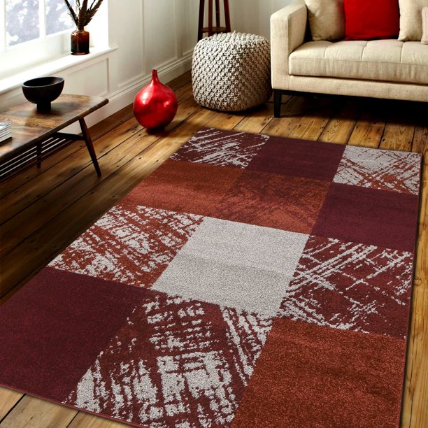 Caramel Drizzle Area rug MNC 600 Red 8' x 10'