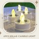 thumbnail image 5 of 6 Velas Solares Impermeables Sin Llama para Exteriores, Ideales para Reuniones, Jardín, Patio, Decoración., 5 of 5