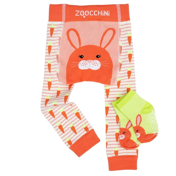 Zoocchini Crawler Legging/Sock Set Bella the Bunny
