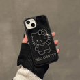 thumbnail image 4 of Sanrio-funda de TPU con dibujos animados para iPhone, carcasa negra bonita con Gato Hello Kitty, Diamante brillante para iPhone 14, 13, 15 Pro Max, 13, 14 Pro Max, 4 of 4
