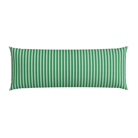 Body Pillow Cover 20x60in Long Body Pillow Case Soft & Skin-Friendly 1 Piece Body Pillowcase With Zipper Closure Gingham Dark Green