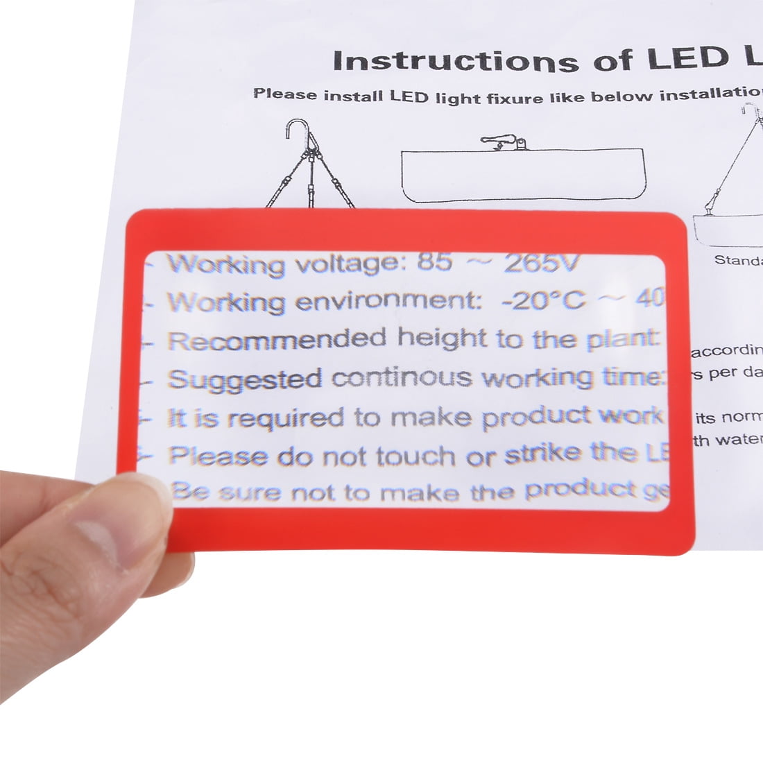 Unique Bargains Magnifying Glass Fresnel Lens 75mm x 40mm 3X Credit Card Magnifier