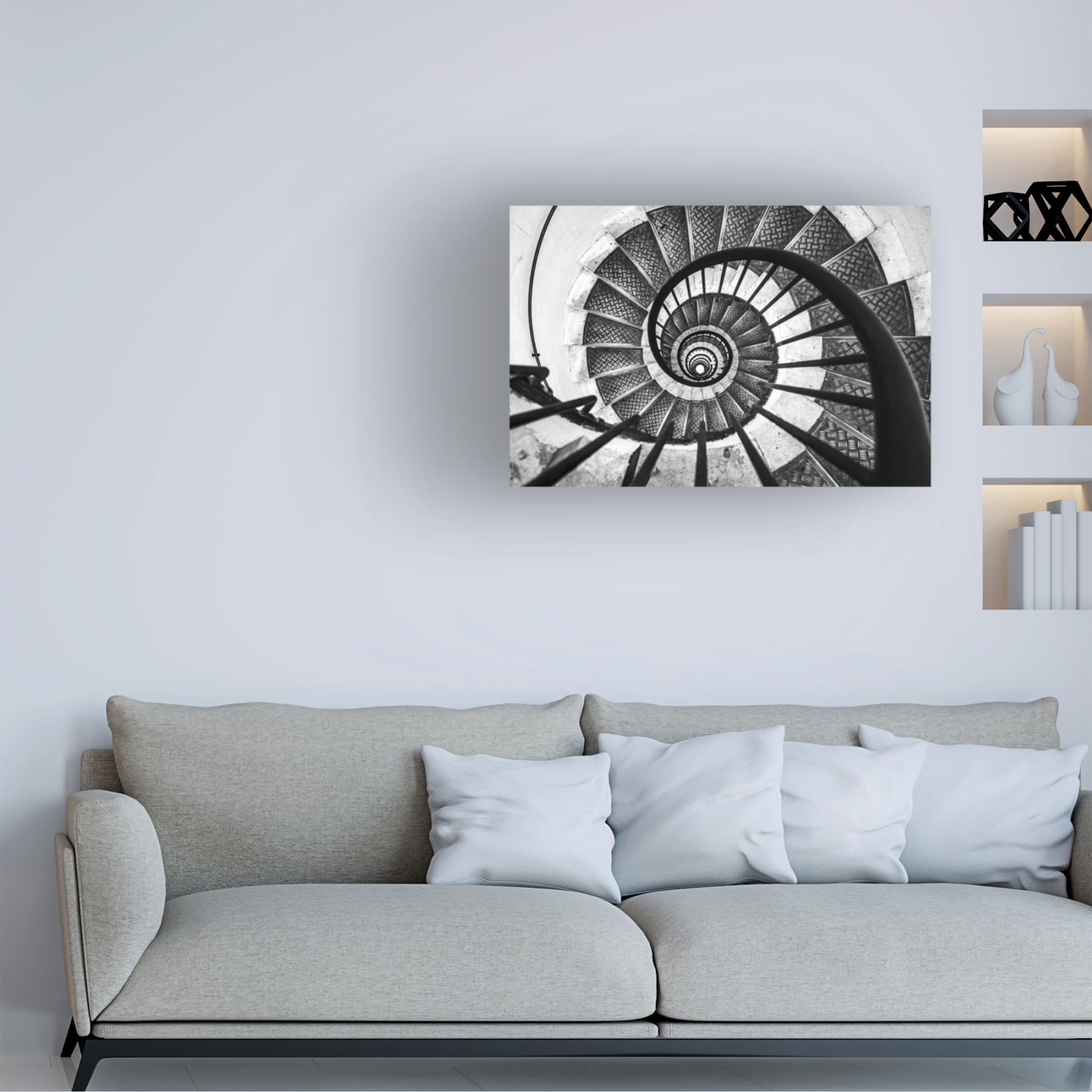 Trademark Fine Art Dov Fuchs  Inside the Arc de triomphe de l'Atoile Canvas Wall Art