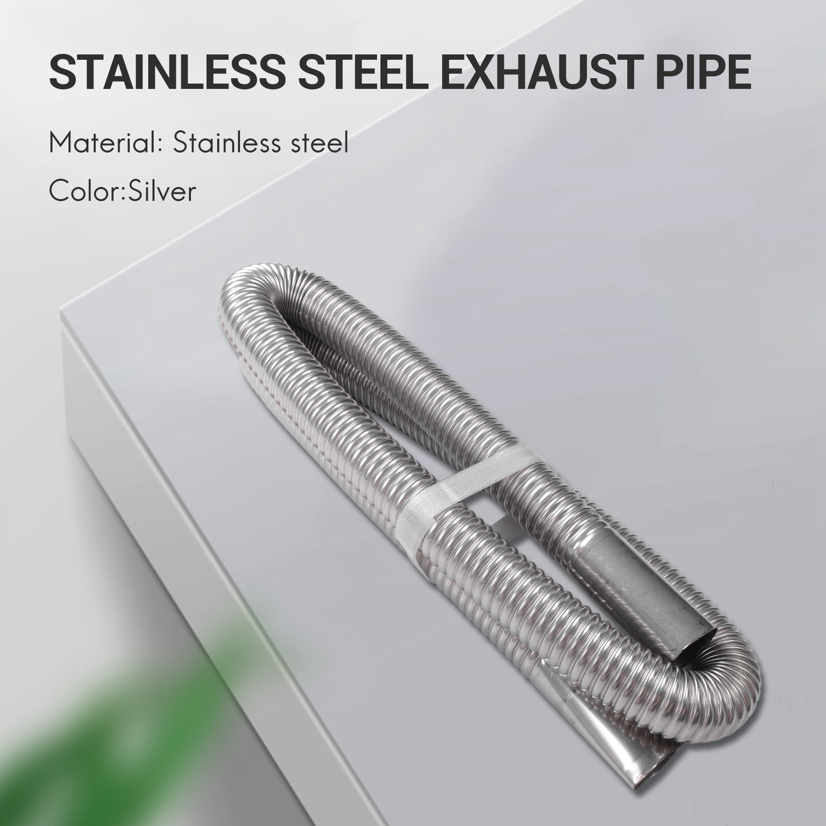 Pipe Diesels 120Cm Stainless Steel Exhaust Clamps Bracket Gas Vent Hose