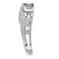 thumbnail image 2 of Real 14kt White Gold 1/2ct. Diamond Infinity and Heart Chain Slide; for Adults and Teens; for Women and Men, 2 of 4