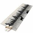 thumbnail image 2 of Deer Forest Runner Rug 2x6 FT,Non Slip Hallway Carpet,Farmhouse Vintage Nature Trees Mountain Washable Soft Floor Carpet Throw Runner Carpet Long Rug for Entryway Kitchen Bedside Sliding Door, 2 of 9