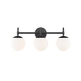 thumbnail image 4 of Millennium Lighting 3 Light Bathroom Vanity Light in Multiple Finishes with Opal Glass Shades Matte Black/Modern Gold Black Matte 9 to 12 Inches, 4 of 5