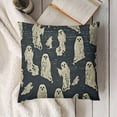 thumbnail image 3 of SHANXI  Halloween Throw Pillow Covers Cute Little Funny Ghost Dancing Night Sky Spooky Halloween Party Throw Pillow Cases for Home Decor Halloween Thanksgiving Cushion Cover 22x22in, 3 of 5