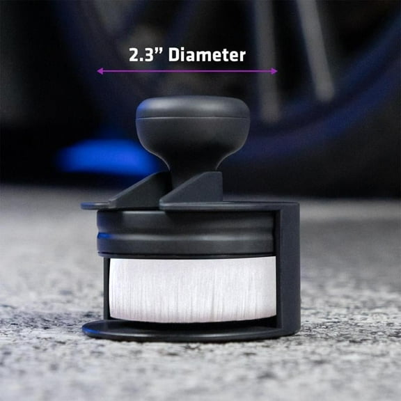 Tire Shine Brush Car Tire Shine Applicator Brush Soft Nylon Bristles Wheel Detailing Tool Precision Gel Spreader Ergonomic Handle Vehicle Maintenance Kit Wheel Applicator