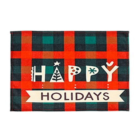 

outfmvch rugs for living room rugs merry christmas placemats christmas tree snowflake five-pointed star non-slip and heat resistant room decor