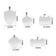 thumbnail image 3 of TWO TREES Etiqueta de identificación para mascotas DIY Hoja de acero inoxidable para grabad Two Trees  Tag, 3 of 7