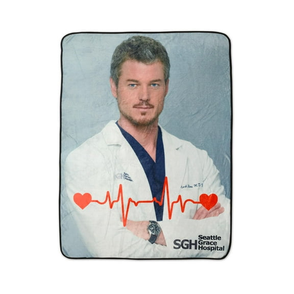 Grey's Anatomy McSteamy Fleece Throw Blanket | 45 x 60 Inches