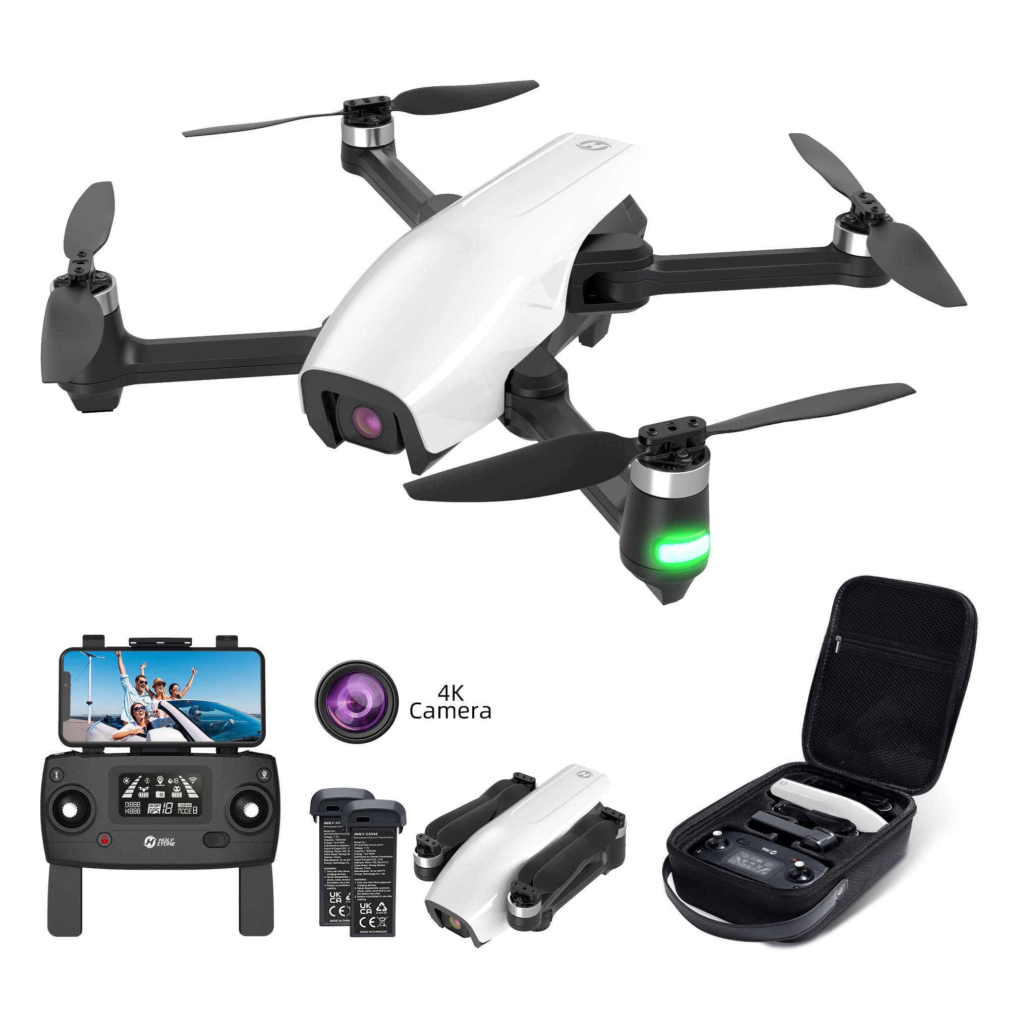 Wifi FPV 1080P Wide-angle HD Camera Drone GPS Auto Return Follow Me Quadcopter 