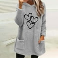 thumbnail image 2 of ShomPort Oversized Hoodies For Women Long Sleeve Hooded Fuzzy Sweatshirt Womens Winter Fleece Sweater With Pockets, 2 of 5
