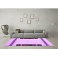 thumbnail image 3 of Ahgly Company Indoor Rectangle Solid Purple Modern Area Rugs, 8' x 12', 3 of 4