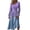 Purple, variant on Ashirexll Dresses for Women Gradient Color Loose Casual Print Long Sleeve V-Neck Soft Lightweight Pleated Fall Dresses Green XL