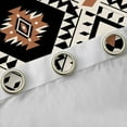 thumbnail image 4 of jejeloiu Brown Beige Black Blackout Curtains Set of 2 (52x84 Each),Boho Exotic Style Window Curtains,Rustic Aztec Rhombus Curtains and Drapes For Adults,Super Cozy Room Decor, 4 of 6