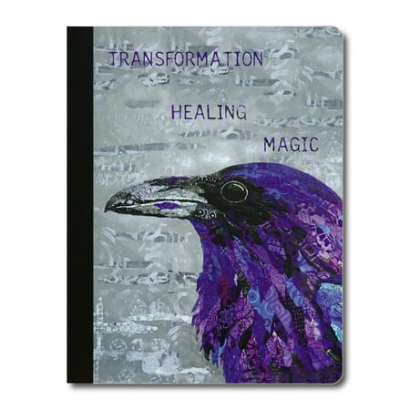 Ravens Rule - Tree-Free Greetings Healing Raven Soft Cover-140 Page Eco Composition College Ruled Book-CJ47373