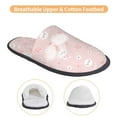 thumbnail image 3 of KLL Cute Bunny Slippers for Women Men House Slip on Indoor Outdoor Bedroom Furry Fleece Lined Ladies Comfy Anti-Skid Rubber Hard Sole-Large, 3 of 8