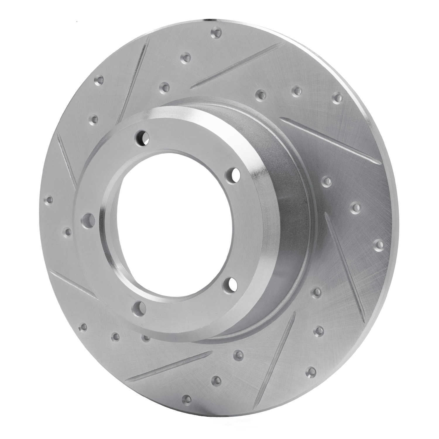 Dynamic Friction Company 631-11000L DFC Brake Rotor - Drilled And Slotted - Silver