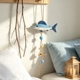 thumbnail image 4 of Werulen Handmade Wooden Fish Wall Hanging Decor, Nautical Coastal Beach Wall Ornament, Sea Marine Home Bathroom Decor, Rustic Fish Wall Art, Beach House Wall Accent, 4 of 6