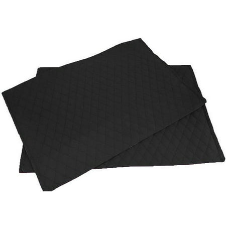 

Quilted Placemats by Penny s Needful Things (Wave - Set of 6) (Black)
