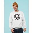 thumbnail image 2 of Alien Heads Graphic Sweatshirt Men -Image by Shutterstock, Male XX-Large, 2 of 4