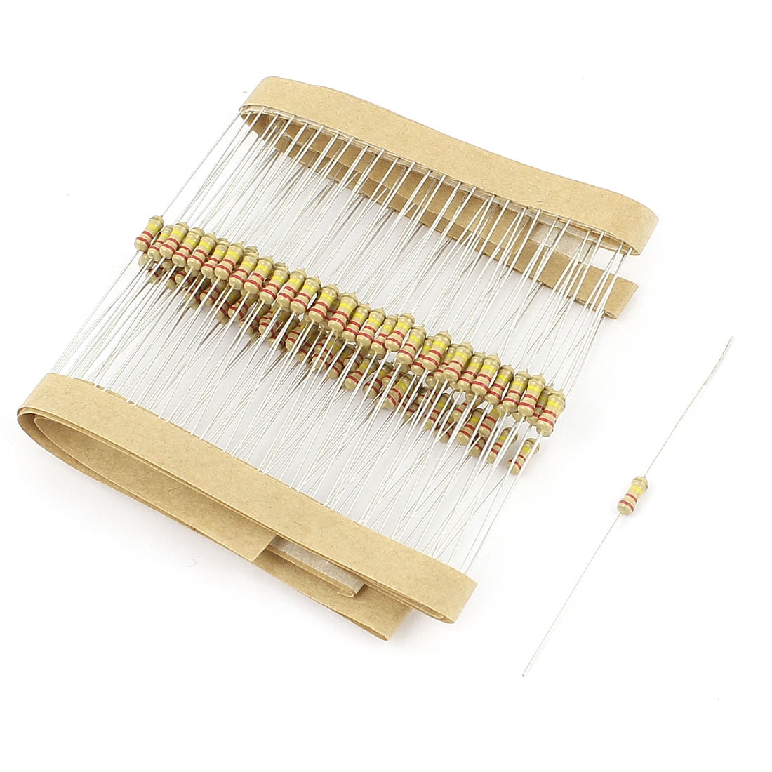 100 PCS 220K Ohm 1//4W 5/% Carbon Resistor Bargain pack