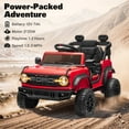 thumbnail image 3 of 12V Ford Bronco Kids Ride on Cars with Remote Control, Battery Powered Ride on Toys with All-Terrain Wheel, Toddler Electric Car with Headlights/Music/Bluetooth for Boys Girls 3-5, Red, 3 of 8